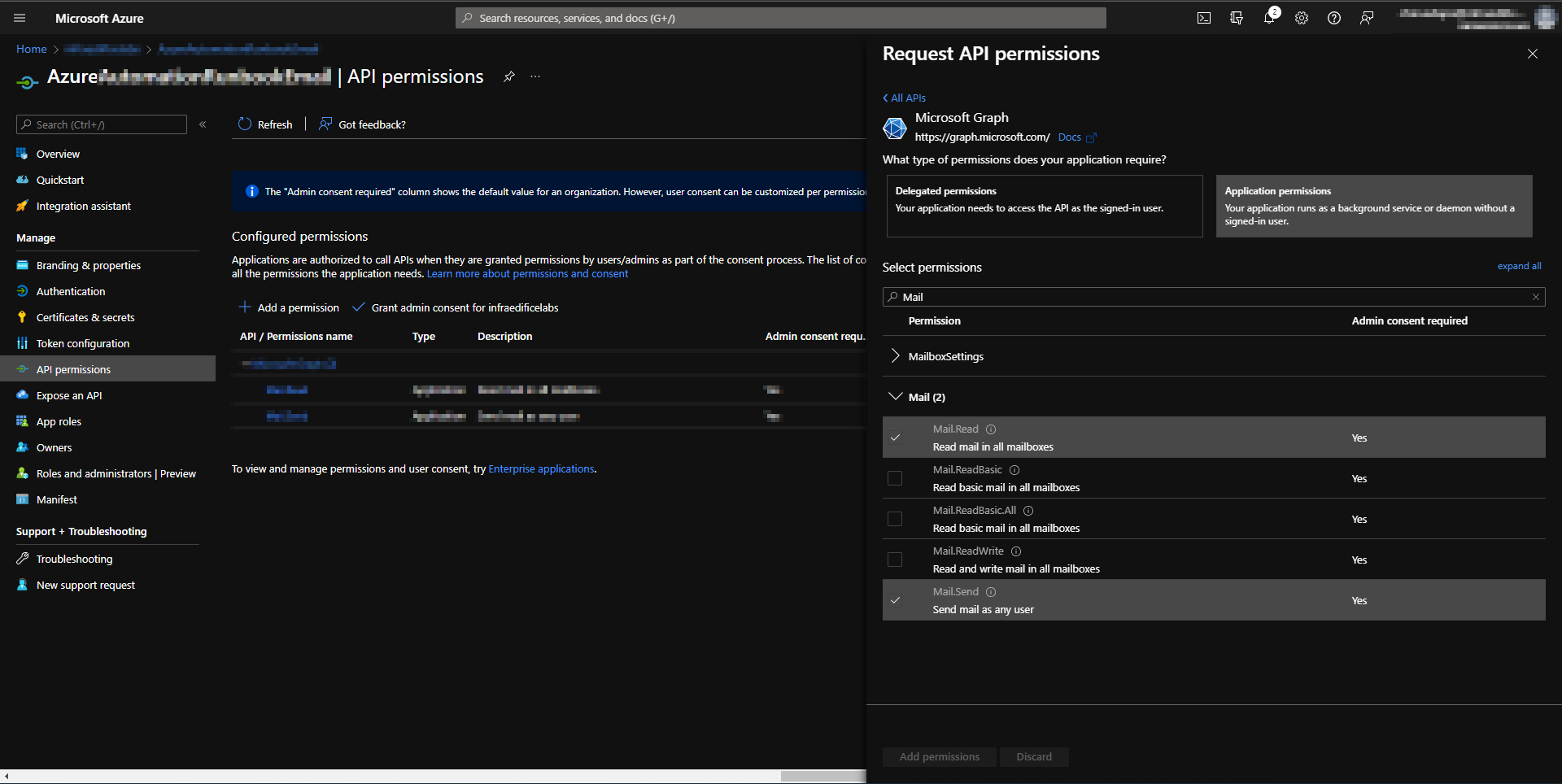 Microsoft Graph API Permissions